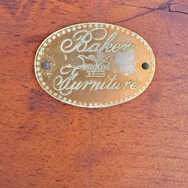 Mid-20th Century Louis XVI Style Dining Table With Sunburst Top by Baker Furniture Co. For Sale - Image 9 of 10