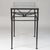 Mid-Century Modern Giacometti Style Patinated-Metal and Glass Console Table For Sale - Image 3 of 7