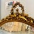 Italian Oval Wall Mirror – Horizontal Gold Leaf Frame For Sale In Miami - Image 6 of 8