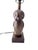 Brown Vintage Owl Large Resin Faux Wood Owl Bedside Tabletop Lamp For Sale - Image 8 of 12