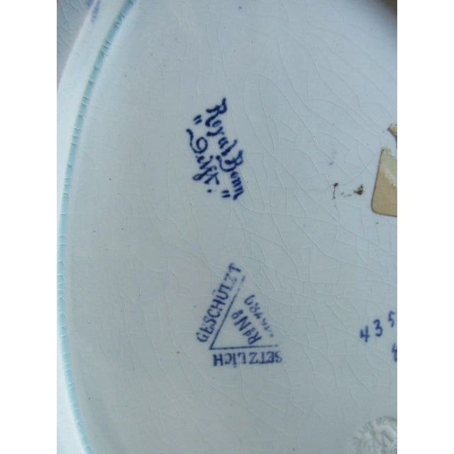 Ceramic Antique Royal Bonn, Old Delft Plaque With Portrait of Soldier For Sale - Image 7 of 7