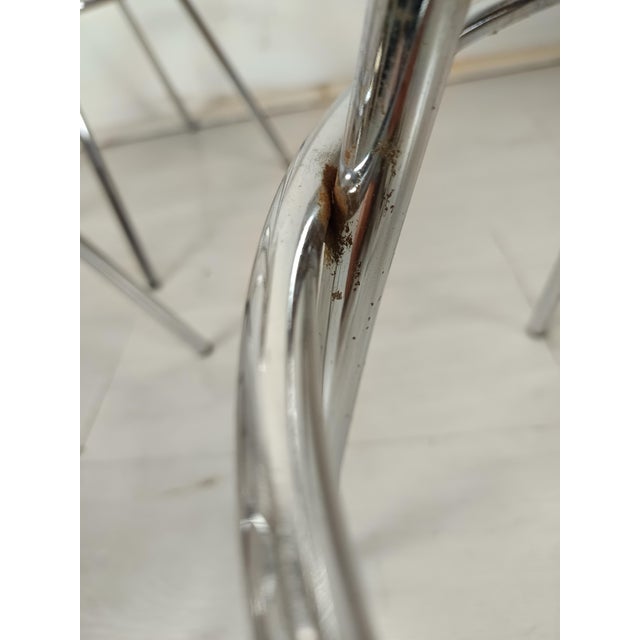 Vintage Chrome Bar Stools by Pepe Cortés, 1980s, Set of 3 For Sale - Image 12 of 18