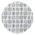 Bougie Diamonds Ice Vegan Leather Round Pebble Placemat, Set of 4 For Sale