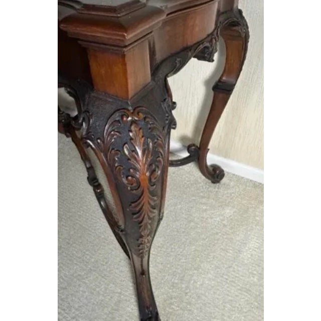 Mid 19th Century American Rococo Revival Burl Walnut and Marquetry "Turtle-Top" Center Table For Sale - Image 6 of 12