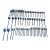 1980s 68-Piece Boda Nova Stockholm Stainless Steel Flatware Service for 12, Including Serving Pieces For Sale