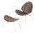Set of Chair and Ottoman in Rope and Chrome, 1970s For Sale