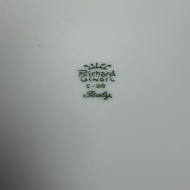 Ceramic Porcelain Place Card Plates by Richard Ginori , Set of 18 For Sale - Image 7 of 11