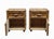 Mid-Century Modern Vintage Italian Rattan Bedside Tables, 1960s, Set of 2 For Sale - Image 3 of 7