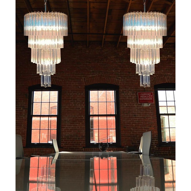 Vintage Murano Glass Chandelier, 1980 For Sale - Image 9 of 17