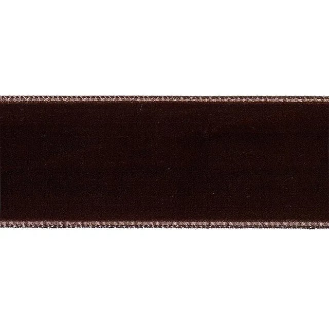 Transitional Sample - Schumacher Velvet Tape Wide in Truffle For Sale - Image 3 of 3