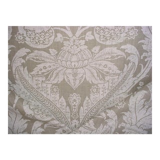Gp & J Baker Venetian 17th Century Taupe Damask Upholstery Fabric - 14-1/8 Yards For Sale