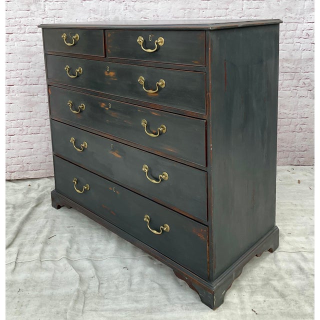 Georgian Ebonized Chest of Drawers For Sale - Image 4 of 12