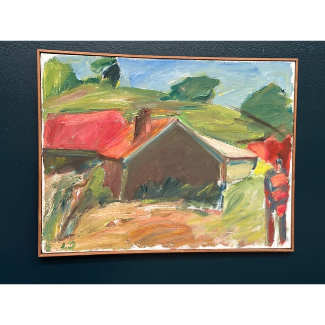 Lennart Johansson, Strandhus Äleklinta, 1983, Oil on Canvas For Sale - Image 11 of 14