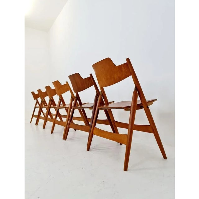 Austrian Model SE18 Folding Chair by Egon Eiermann for Wilde & Spieth, 1950s For Sale - Image 5 of 10