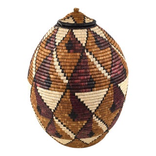 Contemporary Zulu Beer Basket For Sale