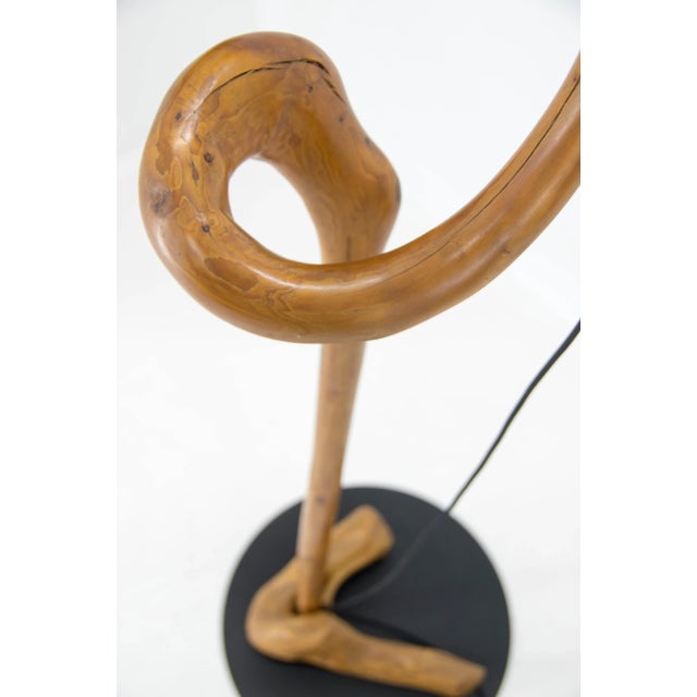 Custom Made Wooden Floor Lamp, 1960s For Sale - Image 12 of 13