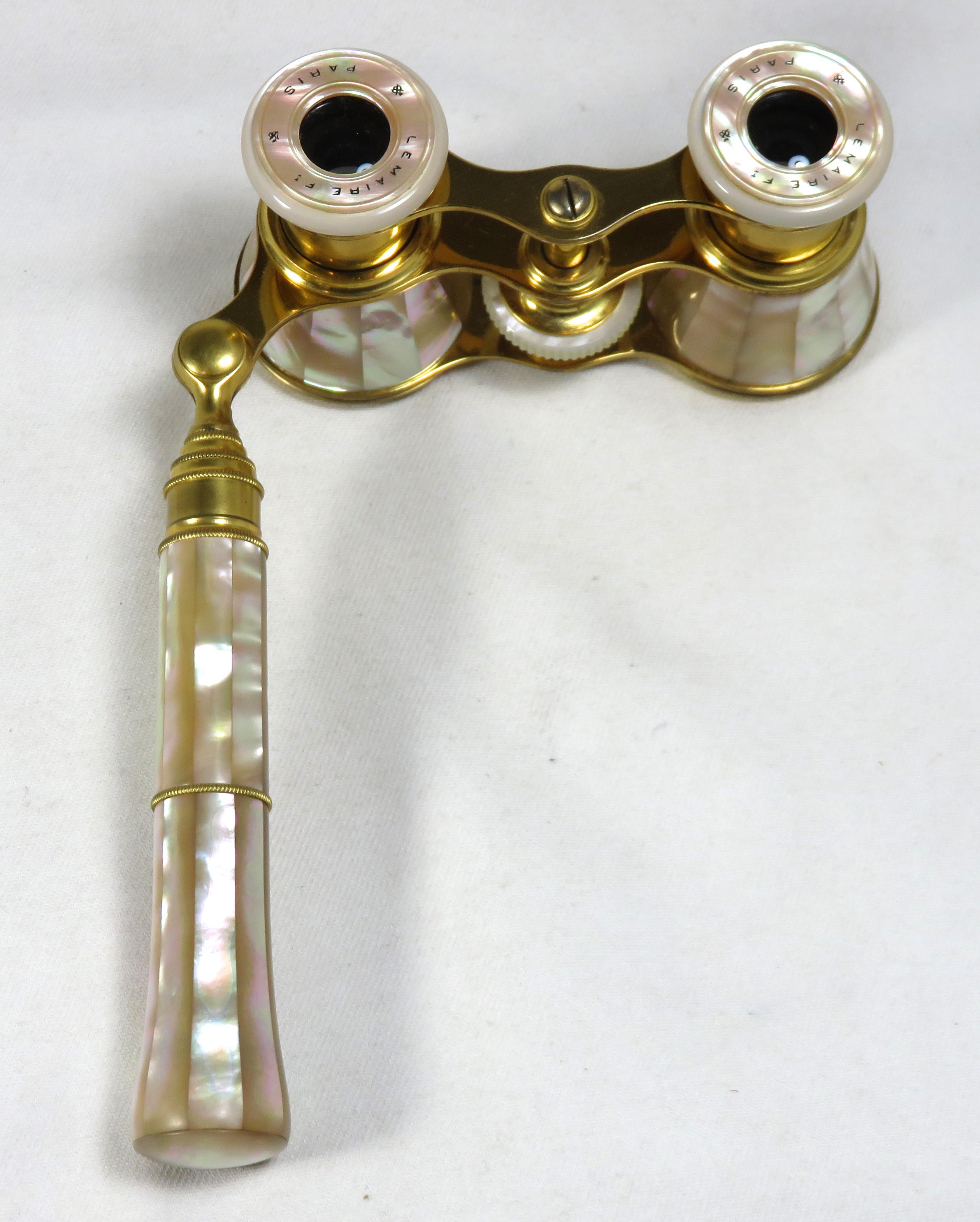 antique opera binoculars mother of pearl