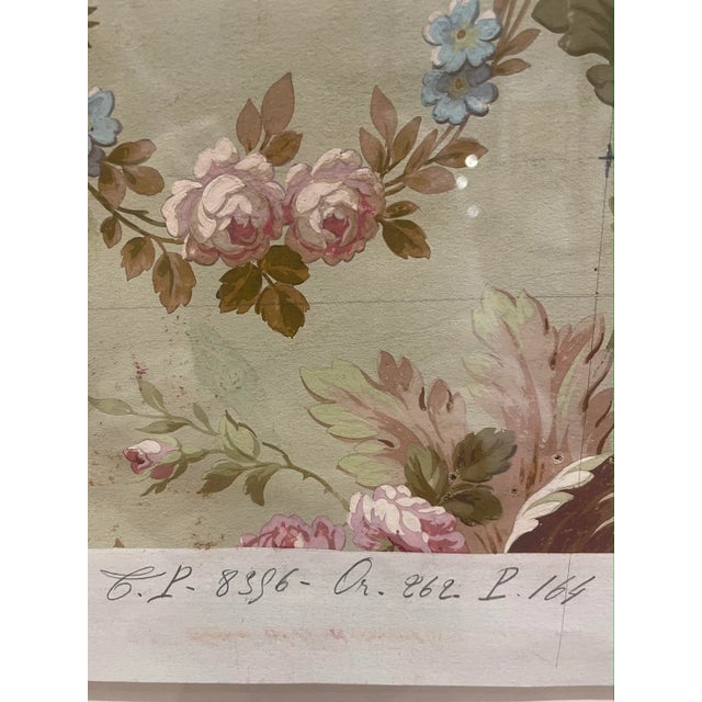 Antique French Wall Covering Strike-Off For Sale - Image 10 of 12