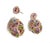 Bochic "Capri" Amethyst & Multi Gem Cage Earrings Set In 18K Gold & Gold For Sale - Image 11 of 18