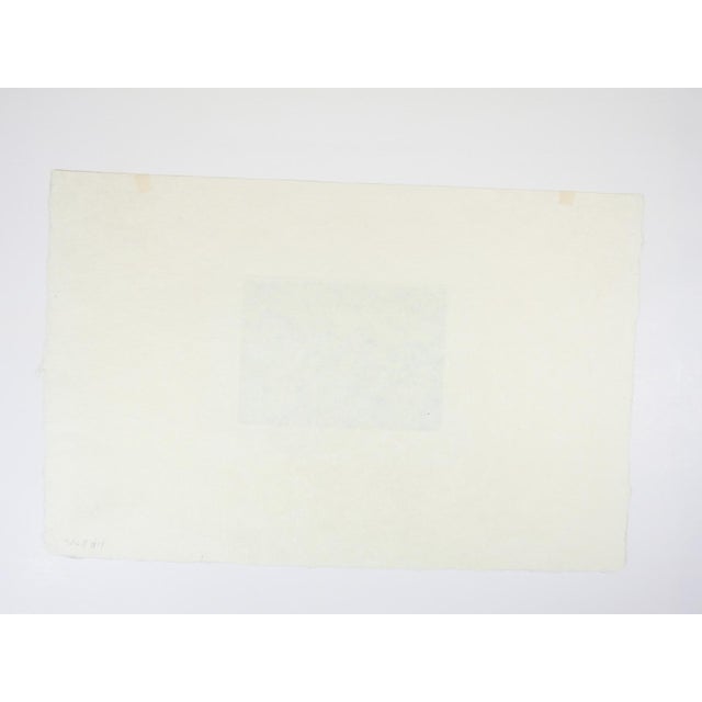 Contemporary Late 20th Century Blue Kaiko Moti Horses Aquatint Etching For Sale - Image 3 of 4