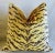 Textile Scalamandre Le Tigre Tiger Silk Feather/Down Pillow 23" Square For Sale - Image 7 of 7