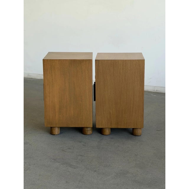 Vintage White Oak Modernist Nightstands - Pair For Sale In Los Angeles - Image 6 of 12