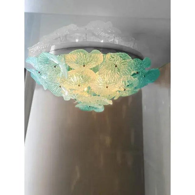 Italian Flush Mount in Murano Glass by Simoeng For Sale - Image 6 of 7