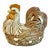 1985 Vintage Arts & Crafts Americana Farmhouse Folk Art Ceramic Hen on Nest Covered Tureen For Sale