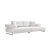Pasargad Home Ravenna Sofa With Sliding Back & Armrests, White For Sale - Image 12 of 12