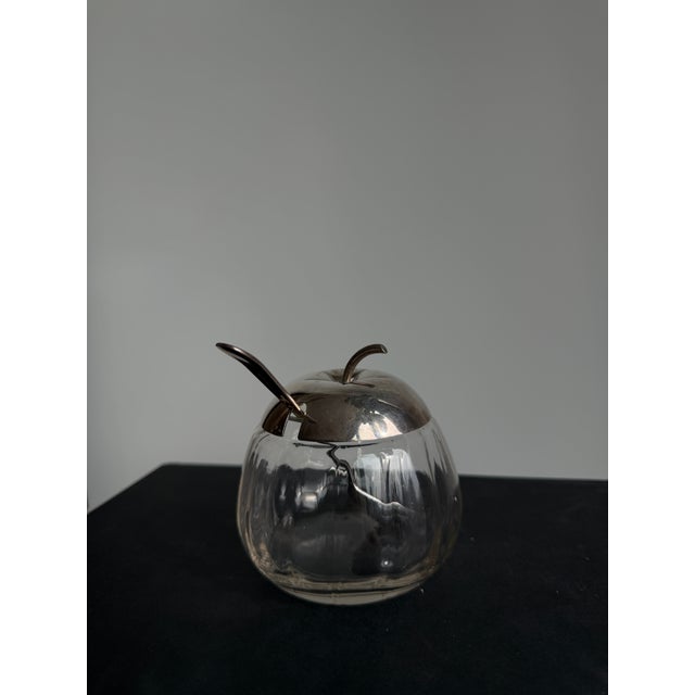 1950s Silver Plated Jam Jar With Spoon - English For Sale - Image 4 of 5