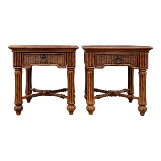 Broyhill Palm Beach Regency Nightstands - a Pair For Sale