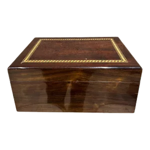 Paradigm Humidor Company Cigar Box Marquetry Wood Inlay