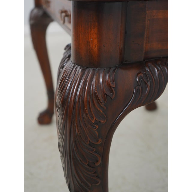 Maitland Smith Mahogany Inlaid Game Table For Sale - Image 10 of 17