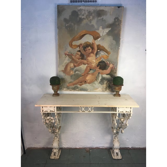 Antique European Oil on Canvas For Sale - Image 10 of 10