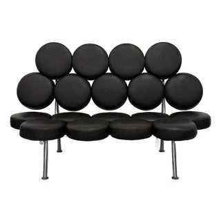 Vintage Oversized Marshmallow Style Modular Sofa For Sale
