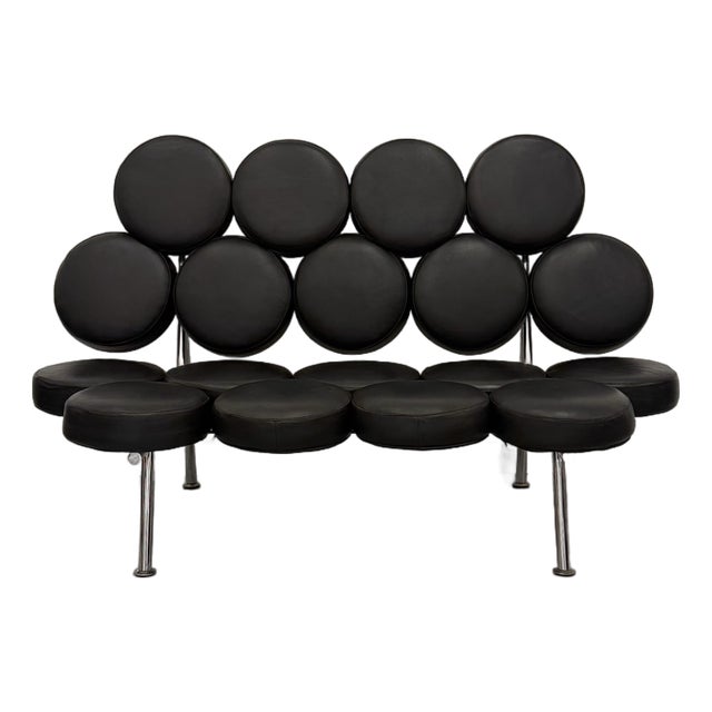 Vintage Oversized Marshmallow Style Modular Sofa For Sale