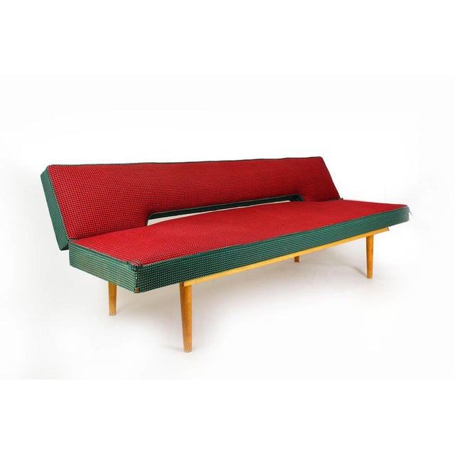 Mid-century sofa/daybed in a simple, minimalist form. Designed by Miroslav Navratil and produced in 1969 in...