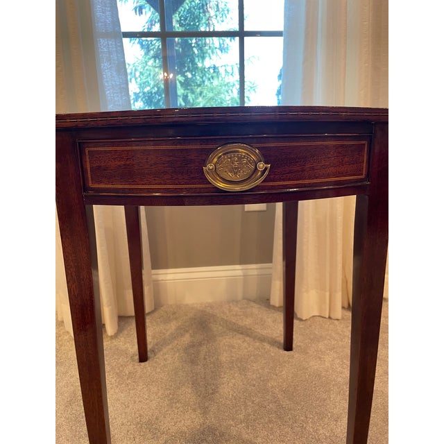 1980s Kindel Mahogany Side Table From Their Winterthur Reproduction Collection For Sale - Image 13 of 16