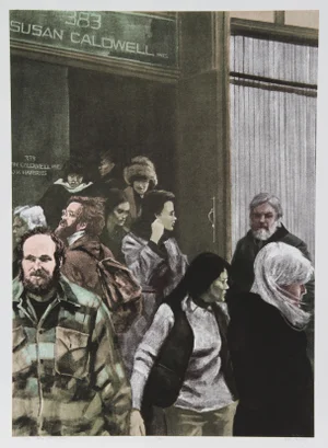 John Hardy, Soho Saturday, Lithograph