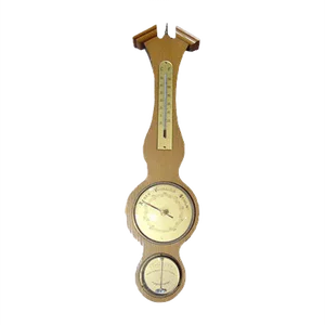 Mid-Century Wooden Barometer, Hygrometer, Thermometer, 1960s