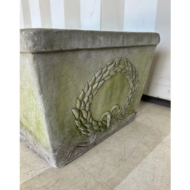 Neoclassical Late 19th- Early 20th Century French Neoclassical Style Cast Stone Planter For Sale - Image 3 of 6