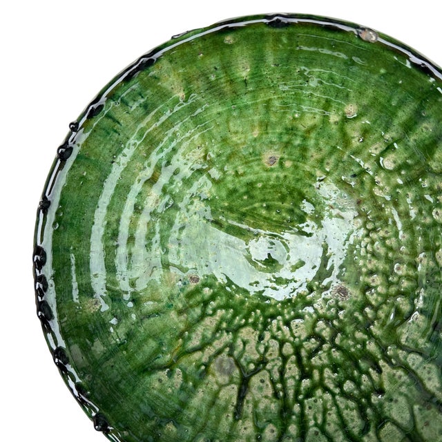 Tribal Moroccan Tamegroute Bowl For Sale - Image 3 of 6