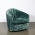 Mid-Century Milo Baughman Swivel Tilt Club Chair W/ Brass Base in Smoked Emerald For Sale - Image 9 of 9