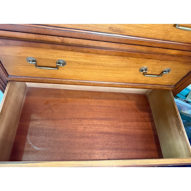 1960s Henredon Tall Vintage Chest French Neoclassical Louis XVI Style: Superb Condition For Sale - Image 9 of 15