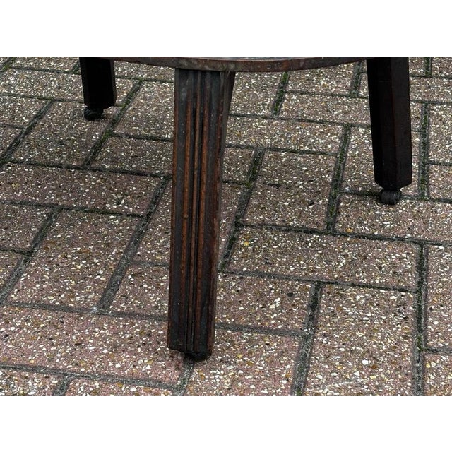 Georgian Mahogany Brass Banded Wine Cooler on Stand For Sale - Image 8 of 13