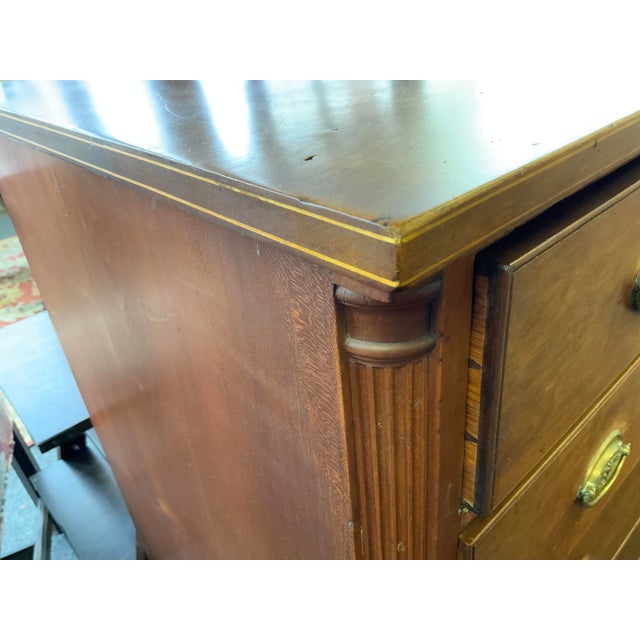 Chippendale Circa 1800’s Cherry Chippendale Chest of Drawers For Sale - Image 3 of 14