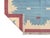 Handmade Cotton Vegetable Dyed Rug, Sky Blue and Pink Geometric Dhurrie-8'x10' For Sale - Image 11 of 13
