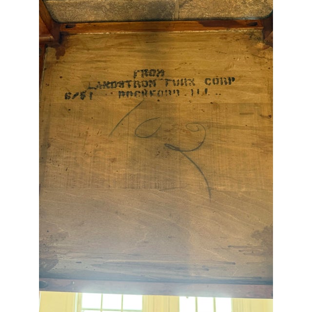 1950s Mid-Century Chinoiserie Mahogany Side Table For Sale - Image 9 of 10