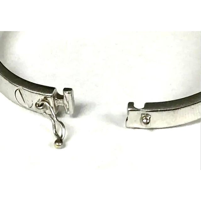 Late 20th Century 14k White Gold Bracelet For Sale - Image 5 of 7
