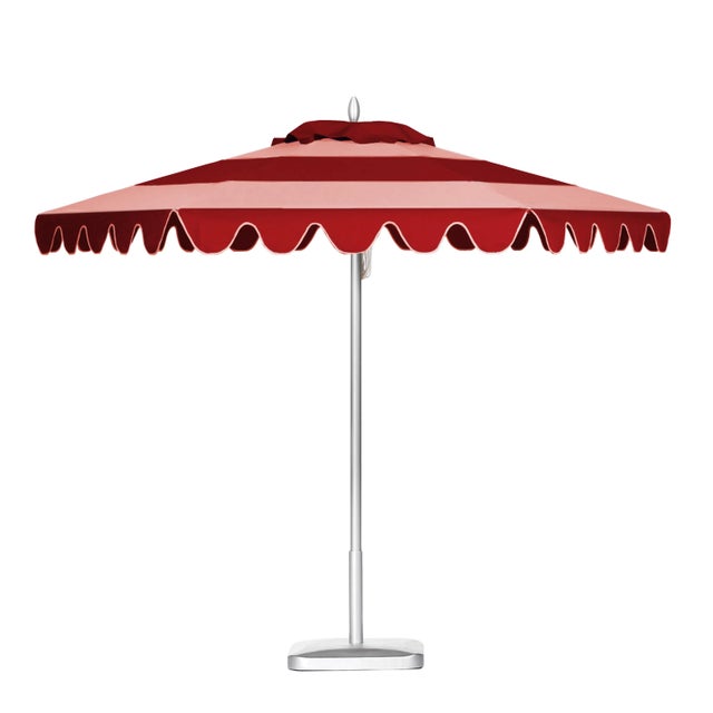 Not Yet Made - Made To Order St. Tropez 9' Patio Umbrella, Pink and Red For Sale - Image 5 of 5